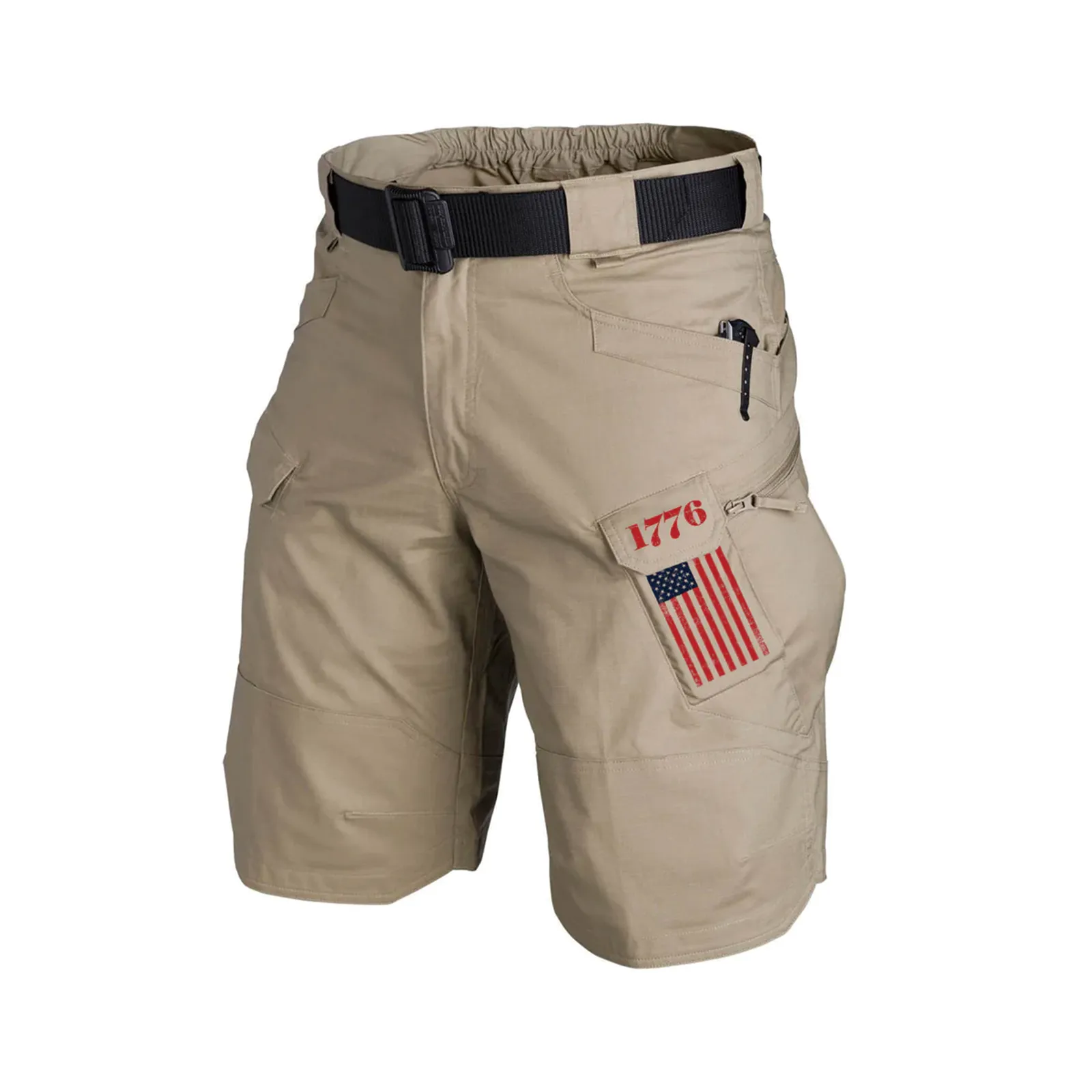 1776 TACTICAL MULTI POCKETS 11'' INSEAM PERFORMANCE CARGO SHORTS WITHOUT BUCKLE BELT
