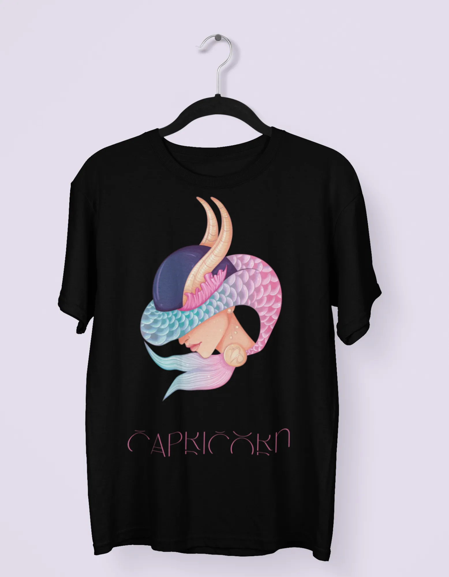 Capricorn Zodiac Graphic Printed Oversized T-Shirt For Women