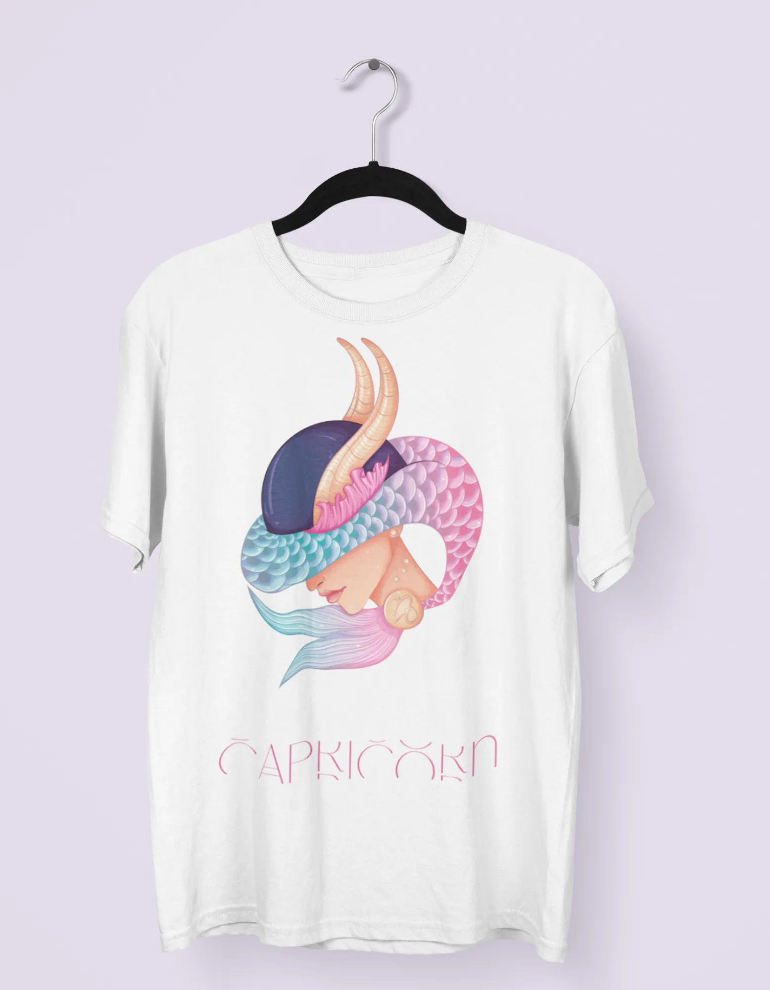 Capricorn Zodiac Graphic Printed Oversized T-Shirt For Women