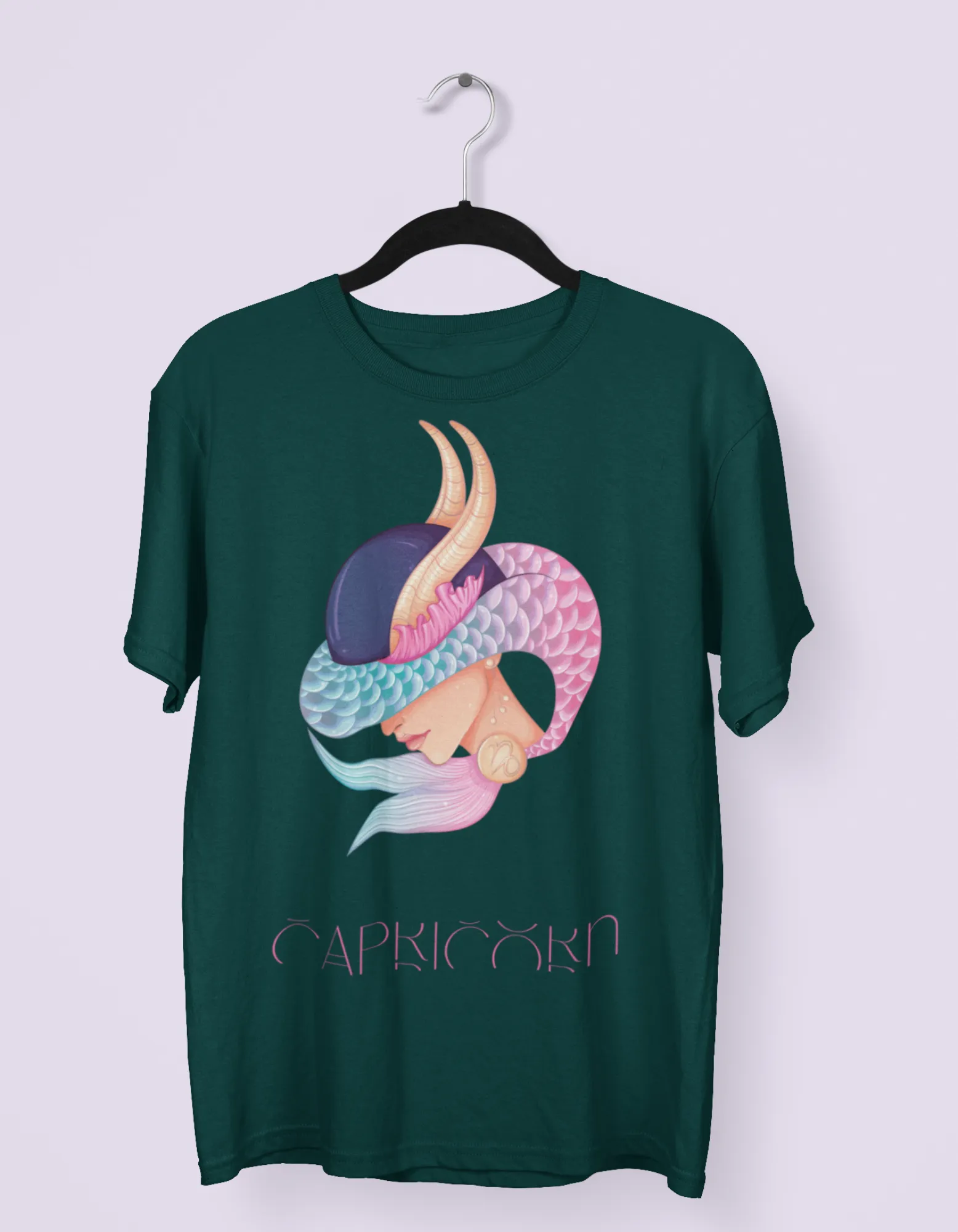 Capricorn Zodiac Graphic Printed Oversized T-Shirt For Women