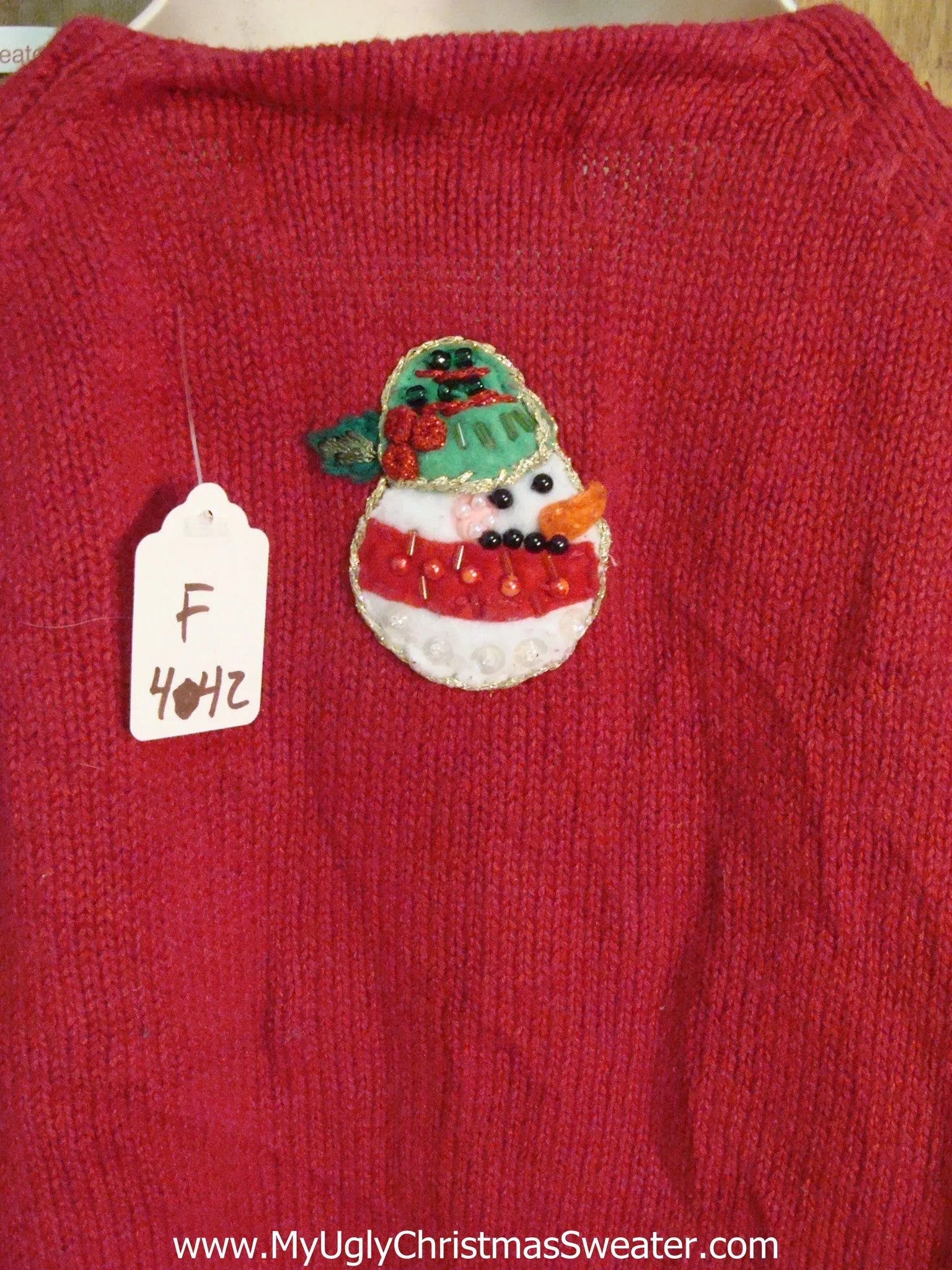 Child Size Red Novelty Funny Christmas Sweater