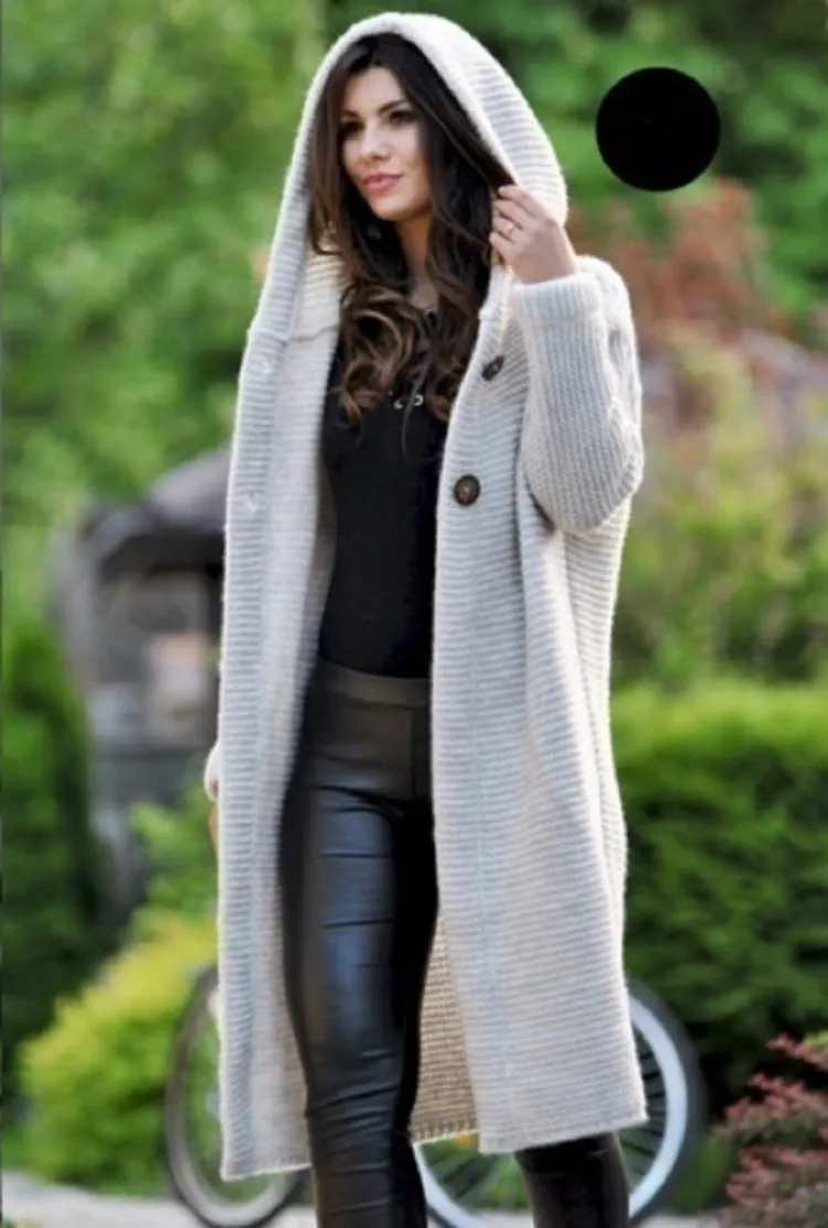 Chunky Hoodie Cardigan