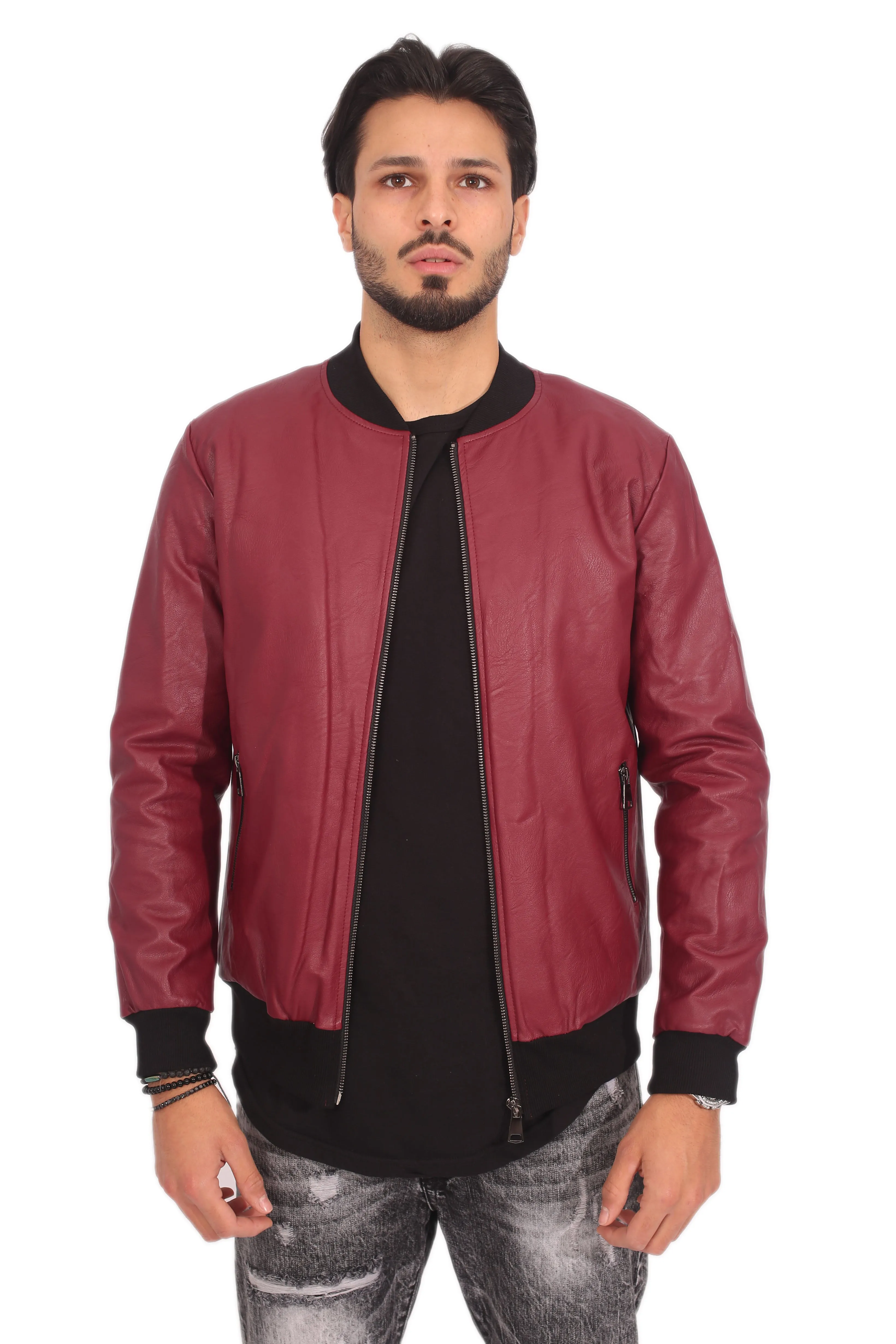 Giubbotto Giacca Uomo Ecopelle Art. Gb63