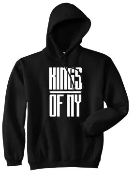 Kings Of NY Long Stretched Logo Pullover Hoodie Hoody