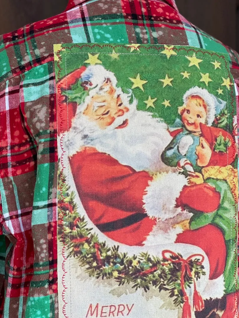 Naughty or Nice Holiday Flannel- LIMITED EDITION Mistletoe plaid