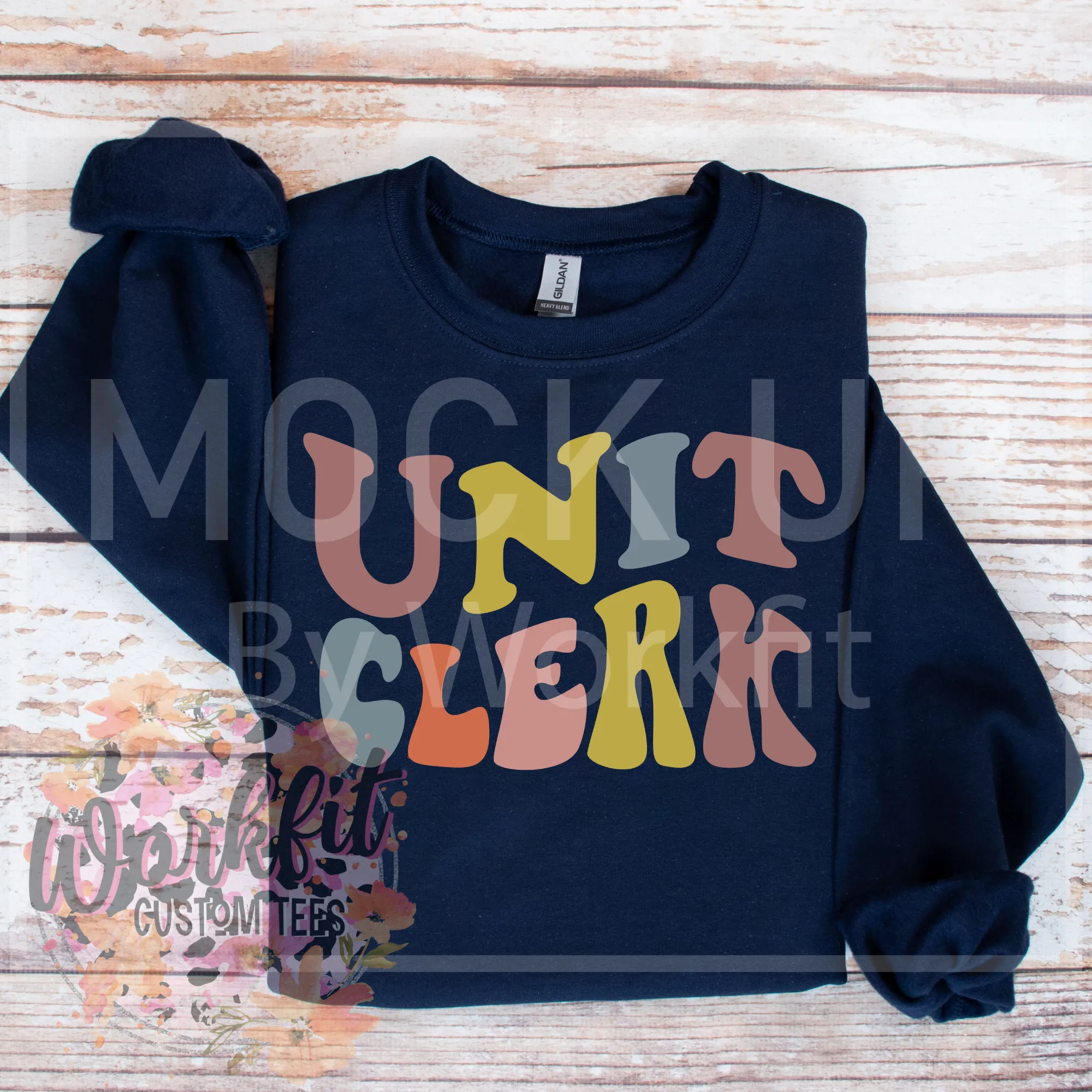 Retro Colour Unit Clerk Crewneck