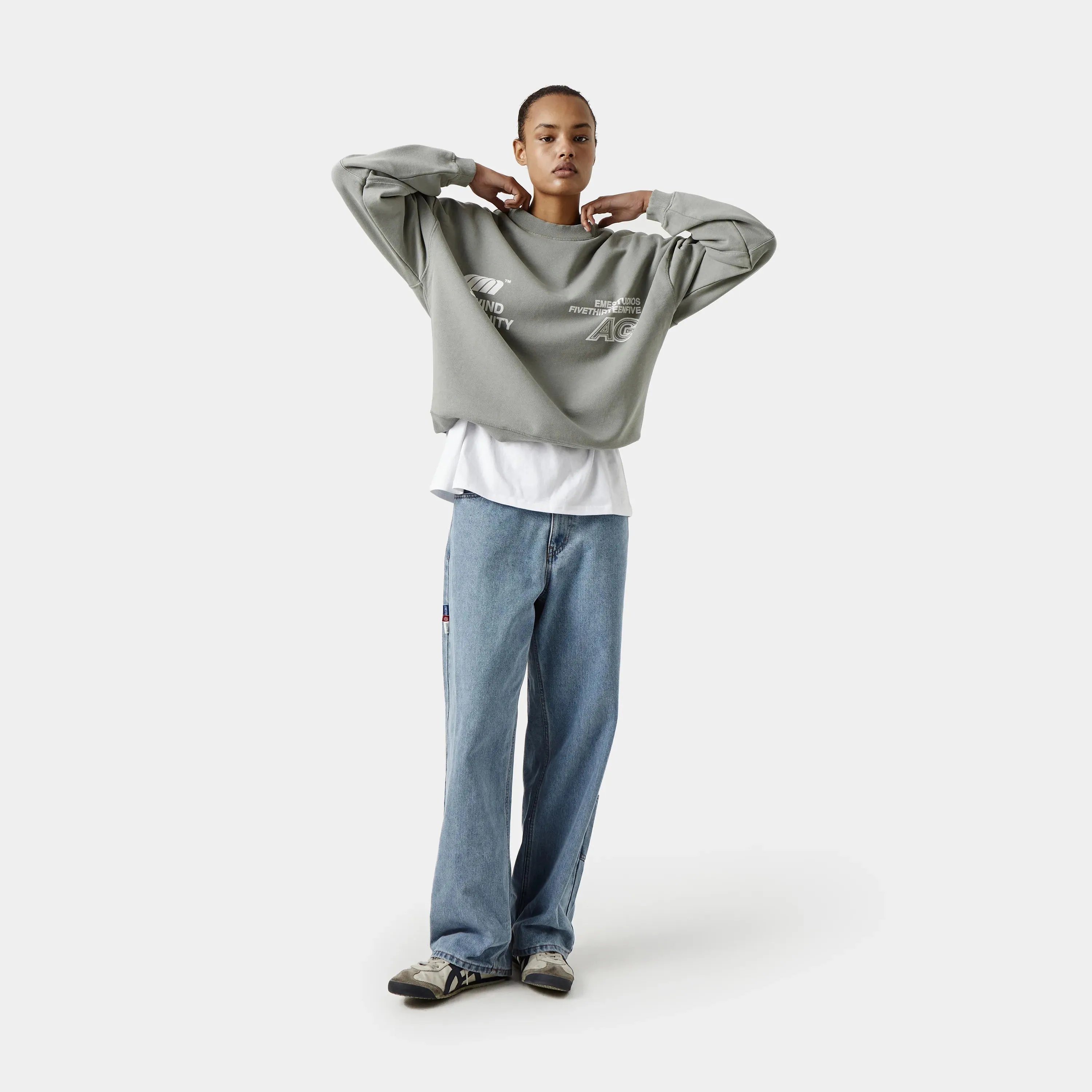 Serenity Pebble Oversized Crewneck