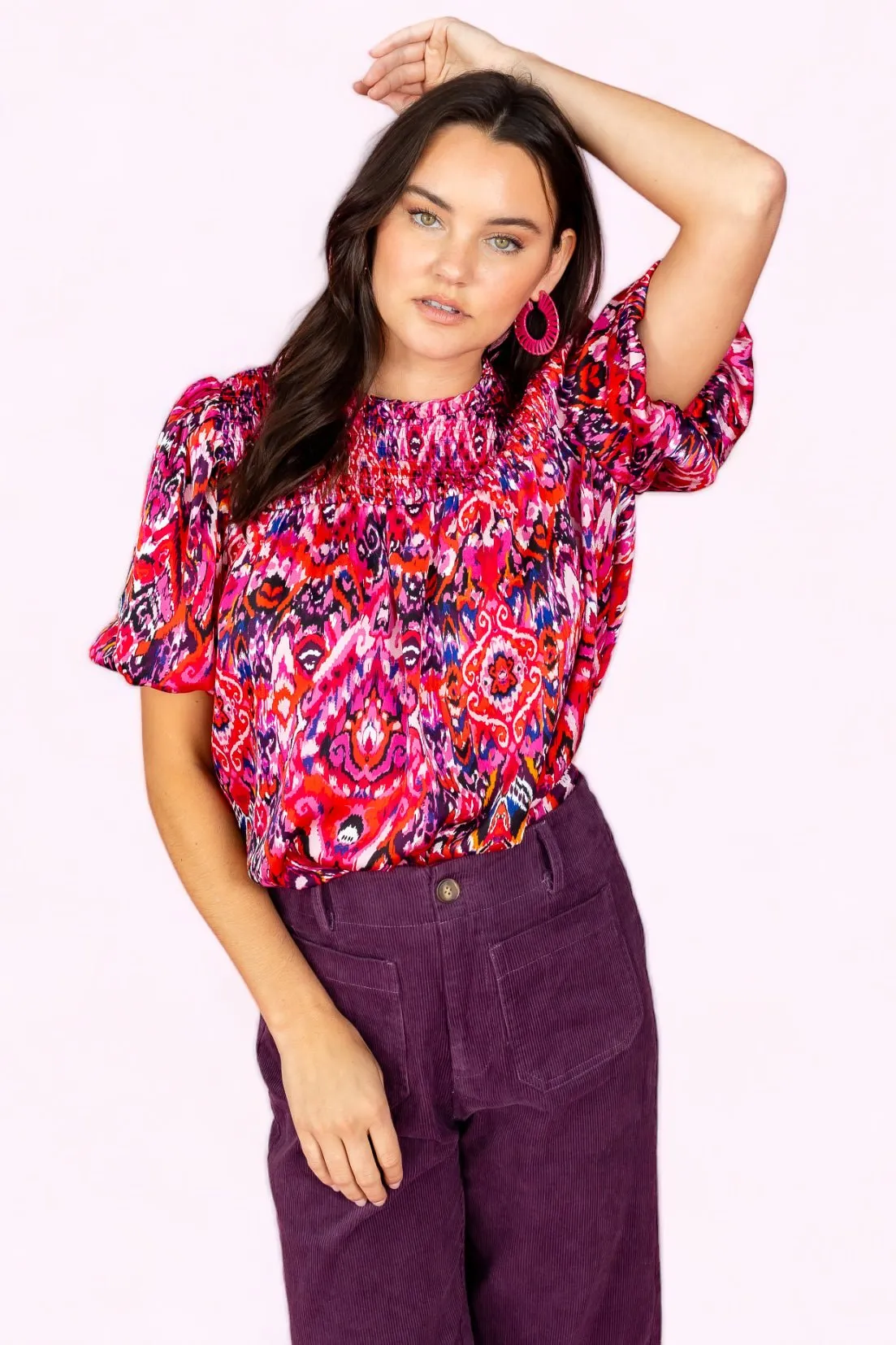 Want You To Know Puff Sleeves Top