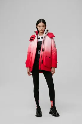 Women's detachable hood parka